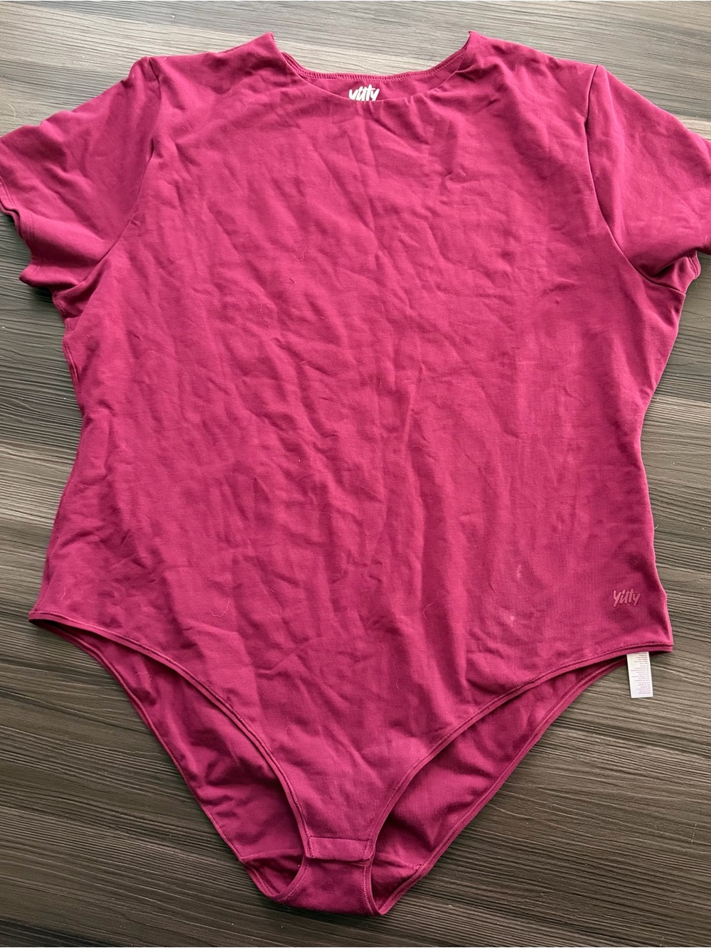 YITTY Raspberry Short-Sleeve Bodysuit 5X
